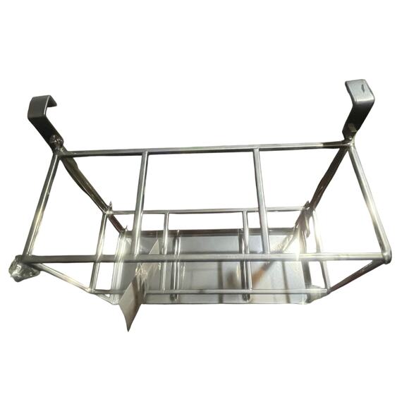 Over the Cabinet Bath/ Kitchen Organizer in Chrome - Picture 2 of 5